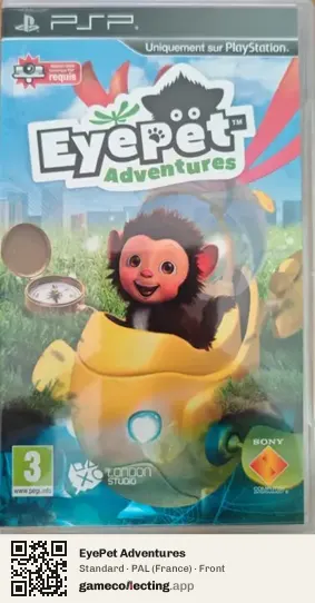 EyePet Adventures PlayStation Portable, France box front