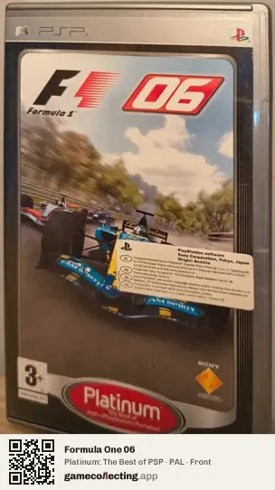 Formula One 06 PlayStation Portable, PAL box front
