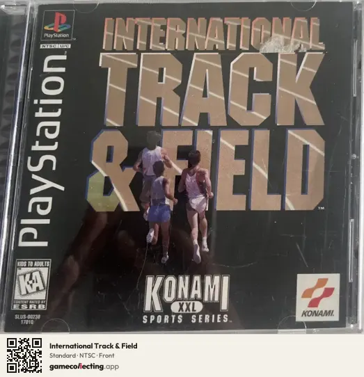 International Track & Field PlayStation, NTSC box front