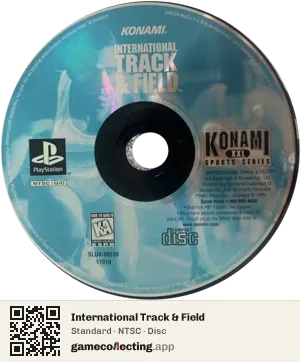 International Track & Field PlayStation, NTSC disc