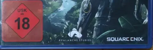Just Cause 4, the USK square on its front