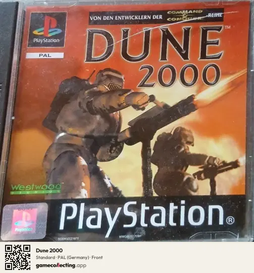 Dune 2000 PlayStation, Germany box front