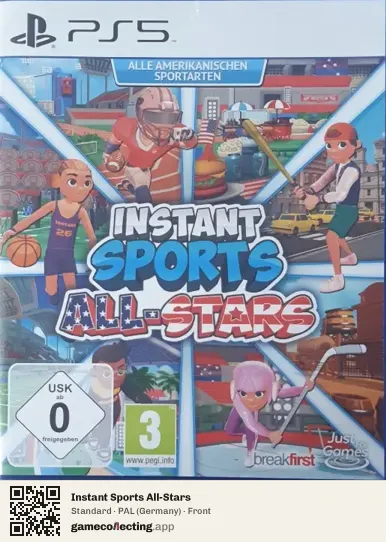 Instant Sports All-Stars PlayStation 5, Germany box front