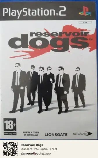 Reservoir Dogs PlayStation 2, Spain box front