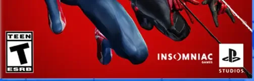 Marvel's Spider-Man 2, the ESRB box on its front