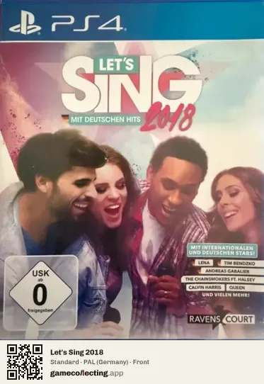 Let's Sing 2018 PlayStation 4, Germany box front