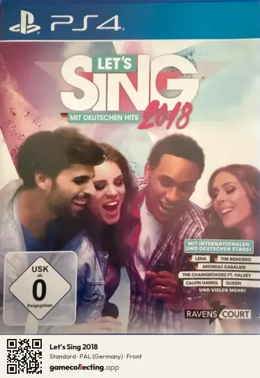 Let's Sing 2018 PlayStation 4, Germany box front