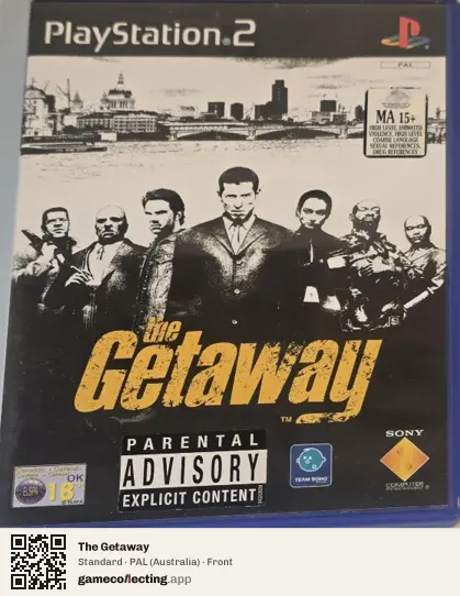 The Getaway PlayStation 2, Australia box front