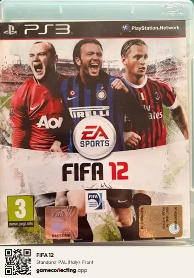 FIFA 12 PlayStation 3, Italy box front