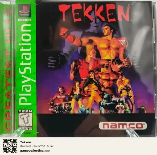 Tekken PlayStation, NTSC box front