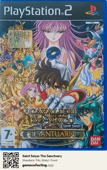 Saint Seiya: The Sanctuary PlayStation 2, Italy box front