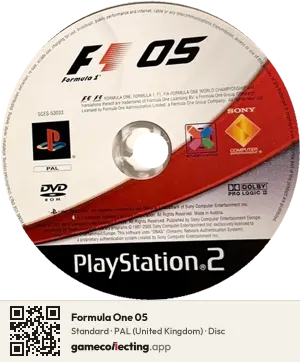 Formula One 05 PlayStation 2, PAL disc