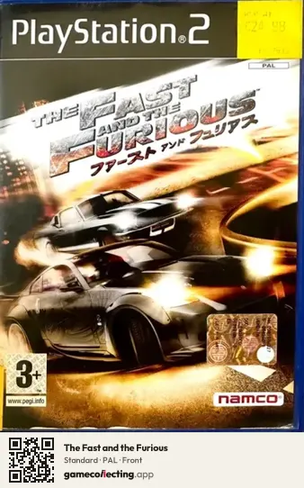 The Fast and the Furious PlayStation 2, PAL box front