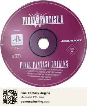 Final Fantasy Origins PlayStation, PAL disc