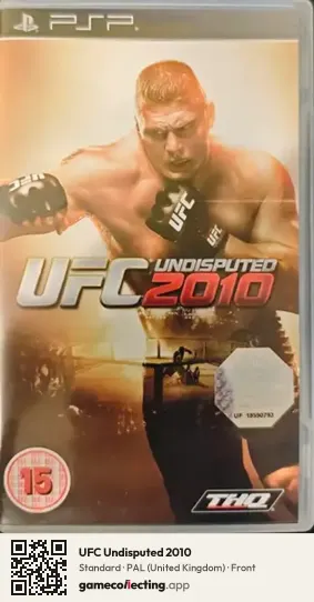 UFC Undisputed 2010 PlayStation Portable, United Kingdom box front