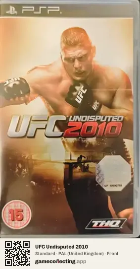 UFC Undisputed 2010 PlayStation Portable, United Kingdom box front