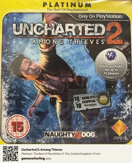 Uncharted 2: Among Thieves PlayStation 3, United Kingdom box front