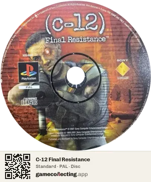 C-12 Final Resistance PlayStation, PAL disc
