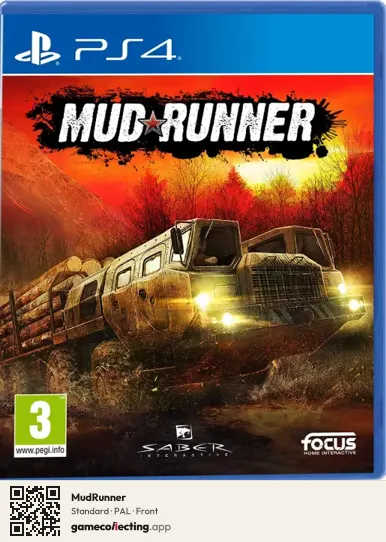 MudRunner PlayStation 4, PAL box front