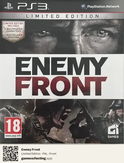 Enemy Front PlayStation 3, PAL box front