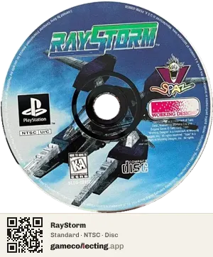 RayStorm PlayStation, NTSC disc