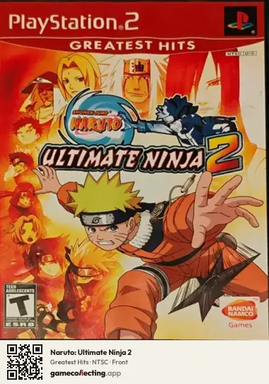 Naruto: Ultimate Ninja 2 PlayStation 2, NTSC box front