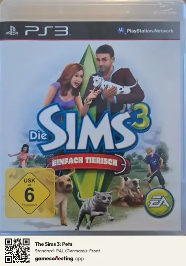 The Sims 3: Pets PlayStation 3, Germany box front