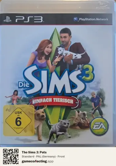 The Sims 3: Pets PlayStation 3, Germany box front