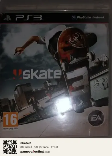 Skate 3 PlayStation 3, France box front