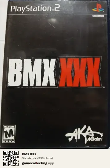 BMX XXX PlayStation 2, NTSC box front