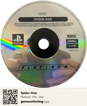 Spider-Man PlayStation, PAL disc