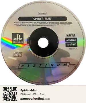 Spider-Man PlayStation, PAL disc