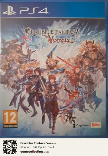Granblue Fantasy: Versus PlayStation 4, Spain box front