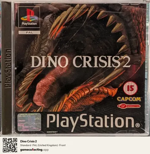 Dino Crisis 2 PlayStation, United Kingdom box front