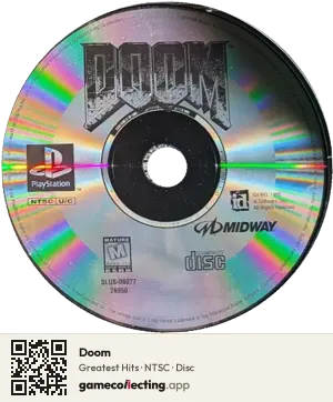 Doom PlayStation, NTSC disc