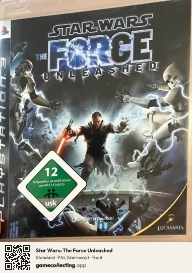 Star Wars: The Force Unleashed PlayStation 3, Germany box front