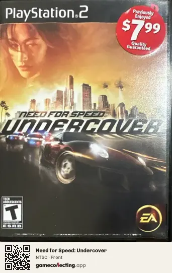 Need for Speed: Undercover PlayStation 2, NTSC box front