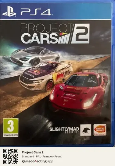 Project Cars 2 PlayStation 4, France box front