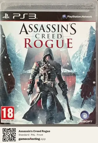 Assassin's Creed Rogue PlayStation 3, PAL box front