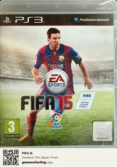 FIFA 15 PlayStation 3, Spain box front