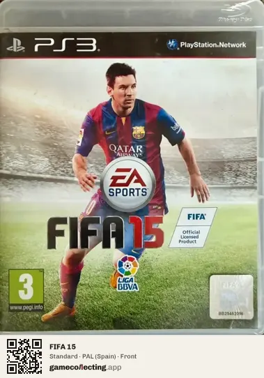 FIFA 15 PlayStation 3, Spain box front