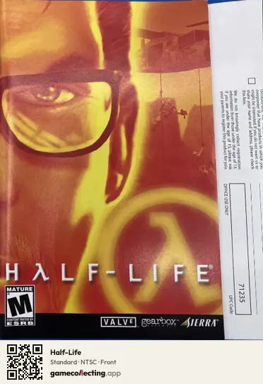 Half-Life PlayStation 2, NTSC box front