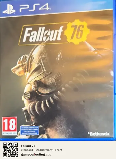 Fallout 76 PlayStation 4, Germany box front