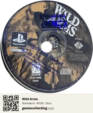 Wild Arms PlayStation, NTSC disc