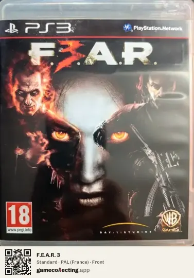 F.E.A.R. 3 PlayStation 3, France box front