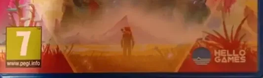 No Man's Sky, the PEGI square on its front
