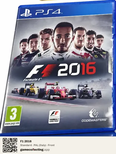 F1 2016 PlayStation 4, Italy box front