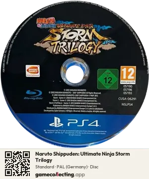 Naruto Shippuden: Ultimate Ninja Storm Trilogy PlayStation 4, PAL disc