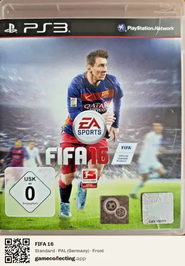 FIFA 16 PlayStation 3, Germany box front