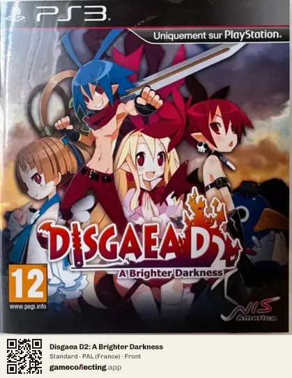 Disgaea D2: A Brighter Darkness PlayStation 3, France box front